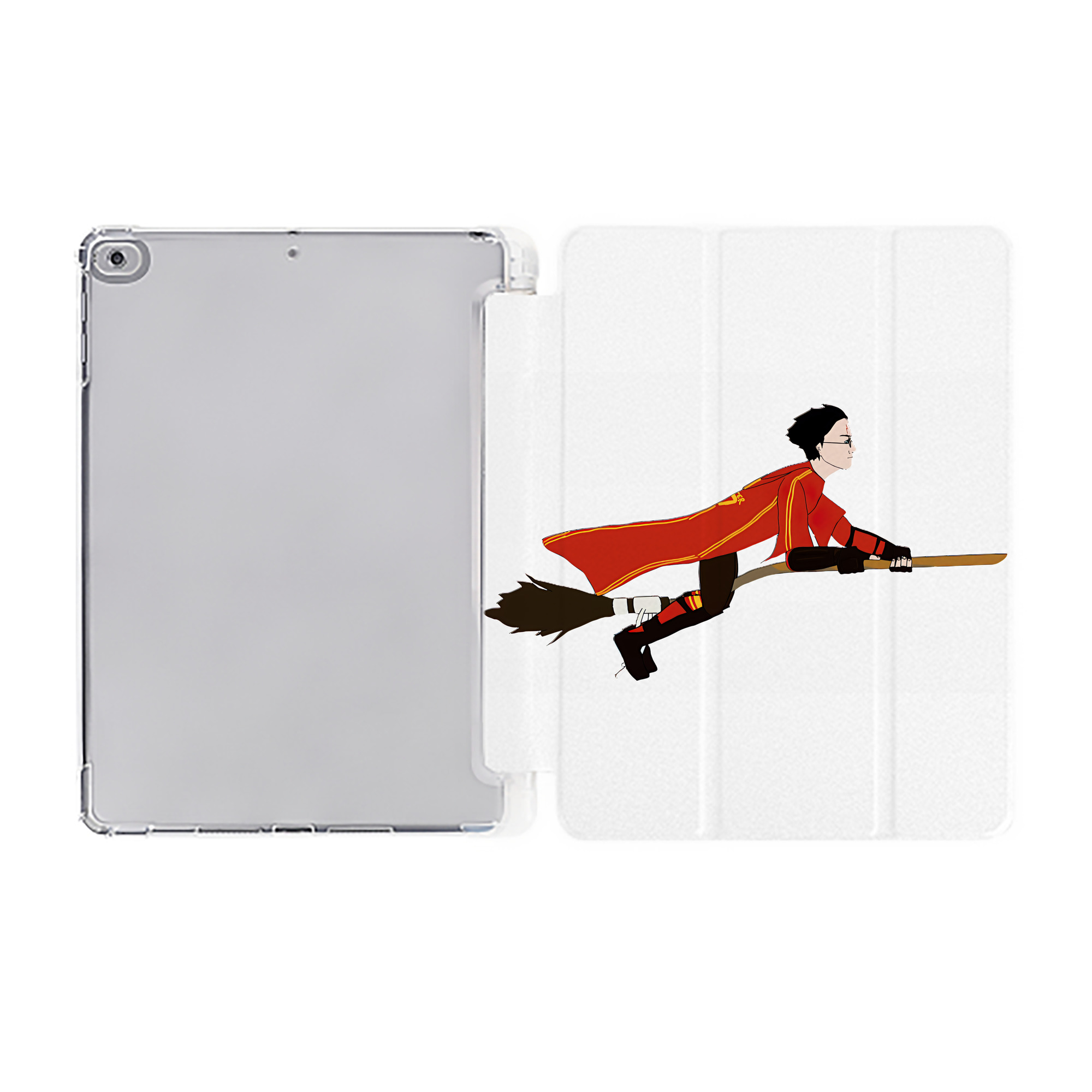 （画像用） Harry Potter ハリー・ポッターシリーズ IPad ケース ペン収納付き 三つ折りスタンド PUレザー×シリコン 対応機種9.5/10.5/10.9インチ